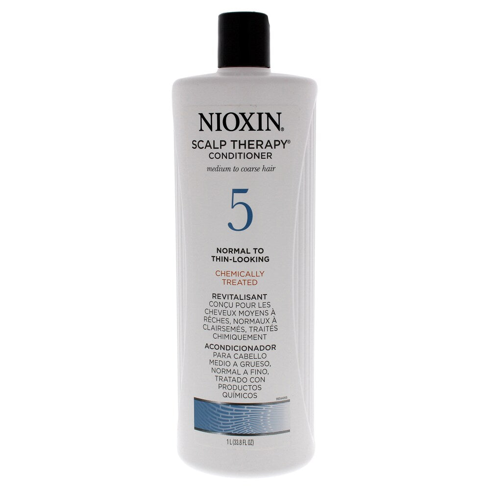 Nioxin System 5 Scalp Therapy Conditioner, Medium To Coarse 33.8oz/1 Liter