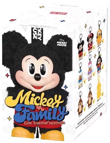 Pop Mart Disney Mickey Family Together Series Plush Keychain Sealed Single Blind Box 'Mystery'