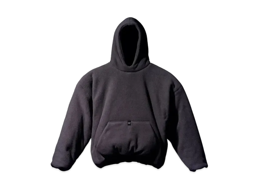 トップス Yeezy GAP BY BALENCIAGA HOODIE BLACK Yeezy Gap Engineered by Balenciaga Polar Fleece Padded Hoodie - Black