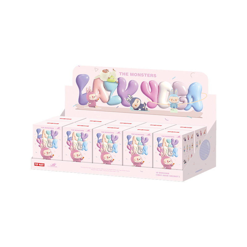 Pop Mart Labubu The Monsters Lazy Yoga Series Figures Sealed Case (10 Blind Box)