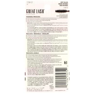 Maybelline Great Lash Mascara 101 Very Black 0.43oz/12.7ml