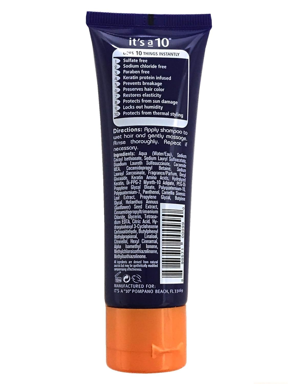 ITS A 10-MIRACLE SHAMPOO PLUS KERATIN (59ML/2OZ)