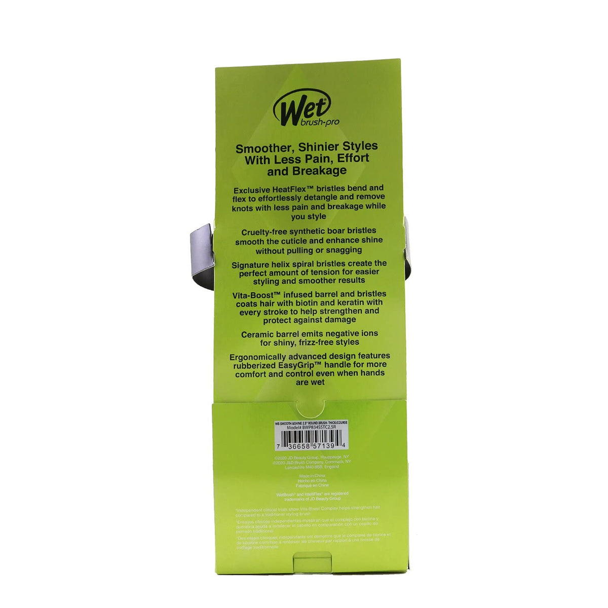 Wet Brush Pro Smooth & Shine 2.5 inch Medium Barrel Round Brush Thick/Course Model# BWP834SSTC2.5R