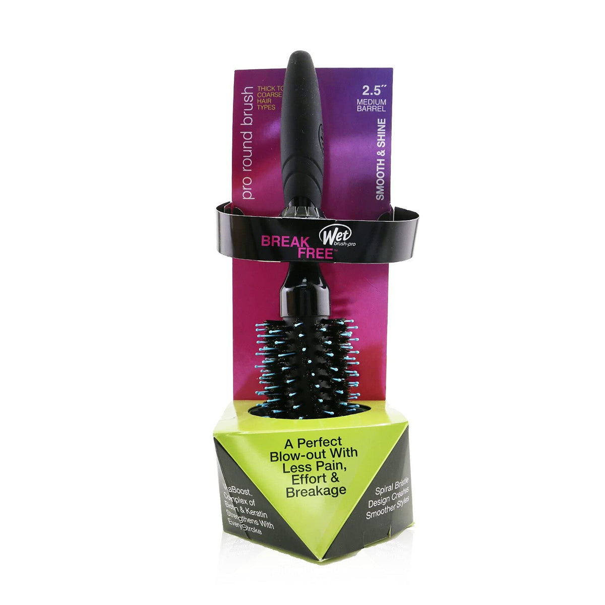 Wet Brush Pro Smooth & Shine 2.5 inch Medium Barrel Round Brush Thick/Course Model# BWP834SSTC2.5R
