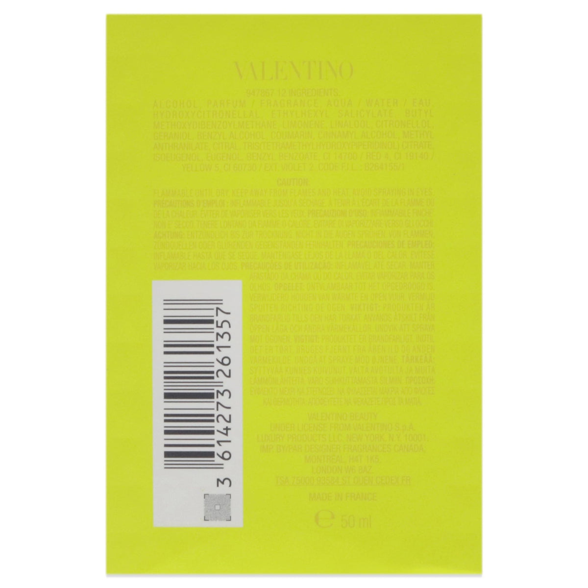 Valentino Donna Born In Roma Yellow Dream Eau De Parfum Spray for Women 1.7oz/50ml