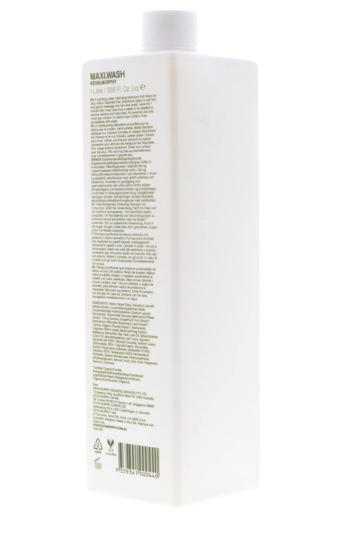Kevin Murphy Maxi Wash 1 Liter/33.6oz