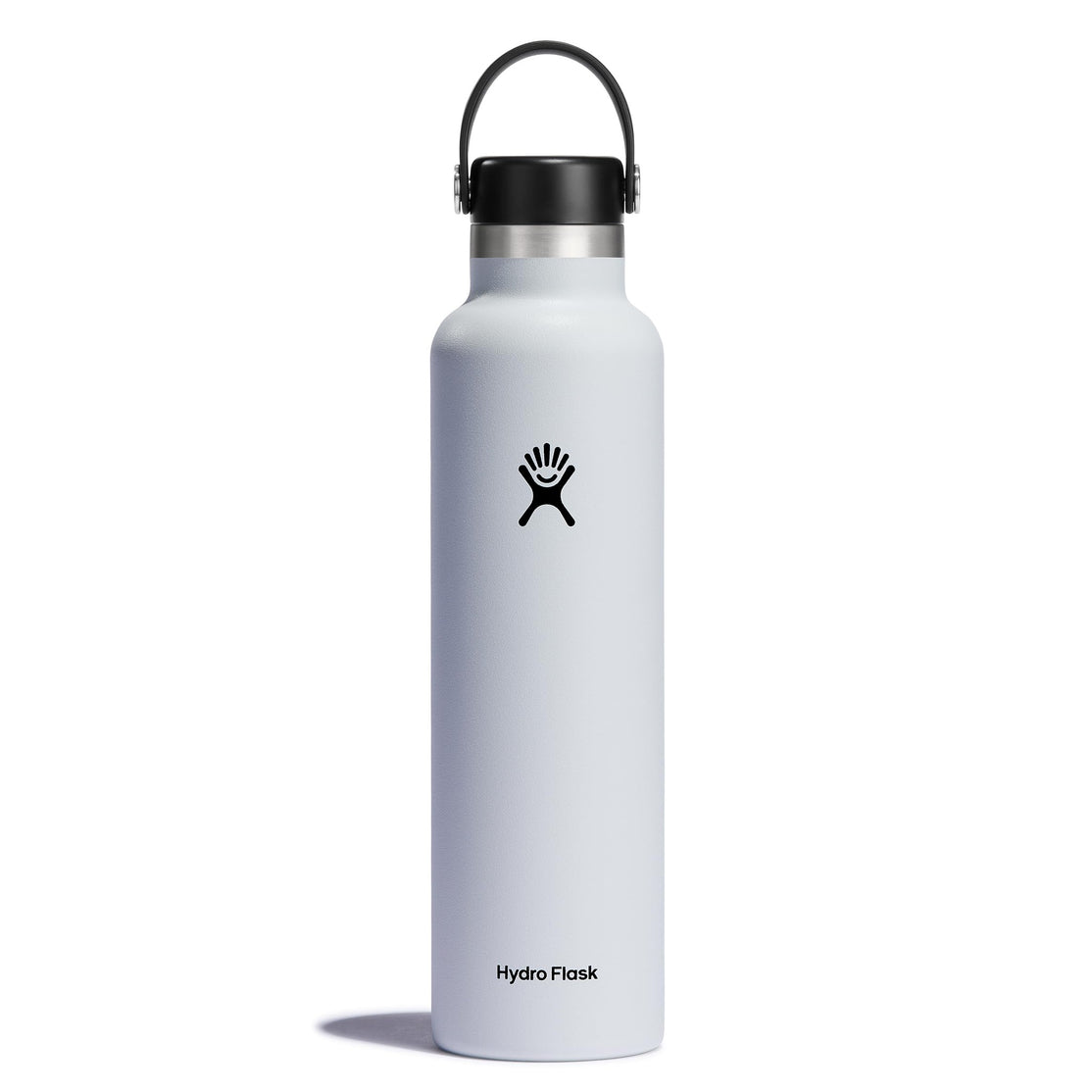 Hydro Flask Standard Mouth Water Bottle with Flex Cap White 24oz/709ml