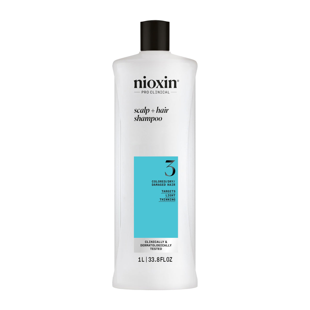 Nioxin System 3 Cleanser Shampoo, Fine Hair 33.8oz/1 Liter