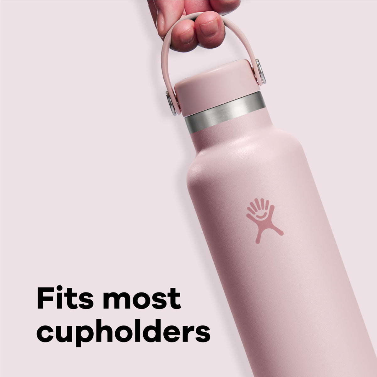 Hydro Flask 24 oz Standard Mouth Water Bottle with Flex Cap, Stone 24 oz (Unisex)