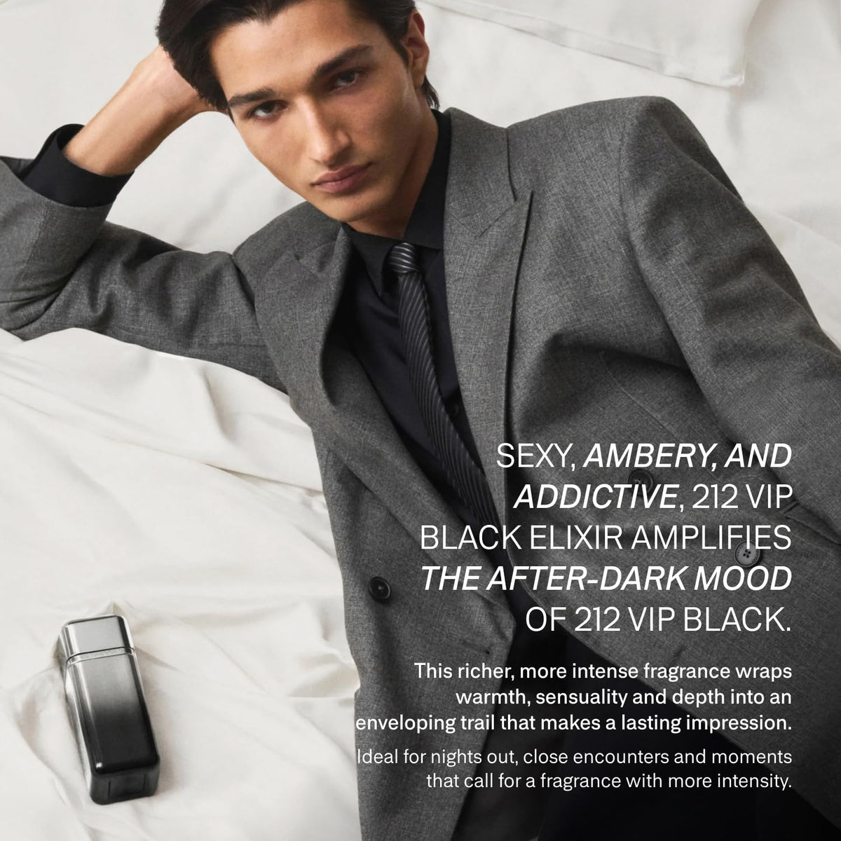 212 VIP Black Elixir by Carolina Herrera for Men 3.4 oz EDP Spray