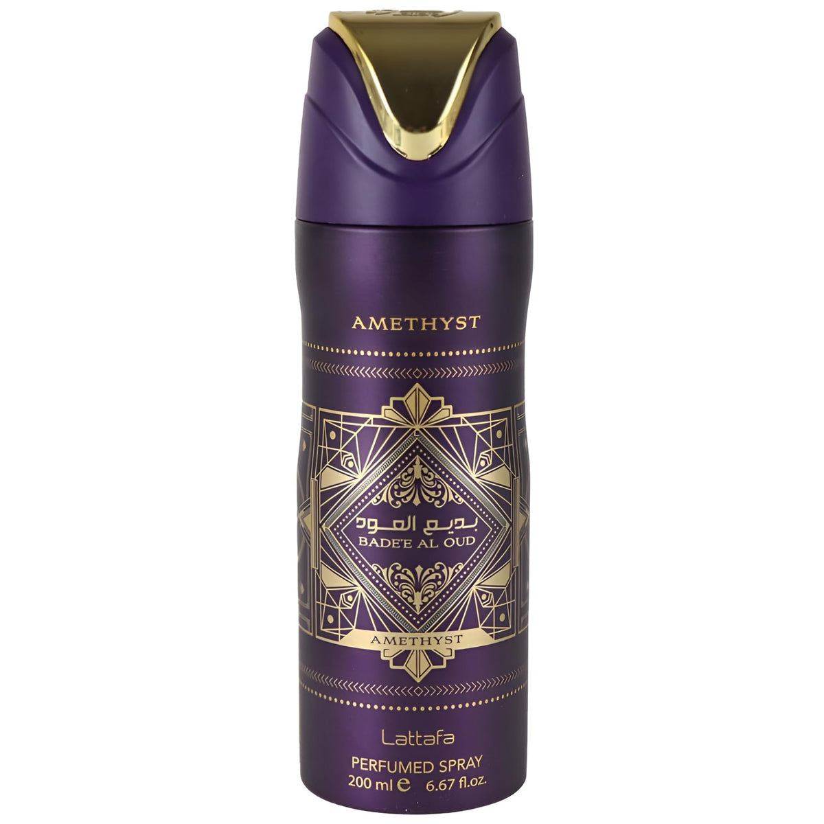 Lattafa Bade'e Al Oud Amethyst Perfumed Deodorant Spray 6.67 oz (Unisex)