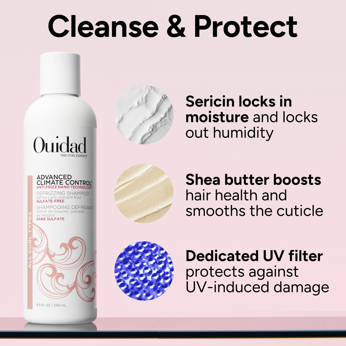 Ouidad Advanced Climate Control Defrizzing Shampoo 8.5oz/250ml