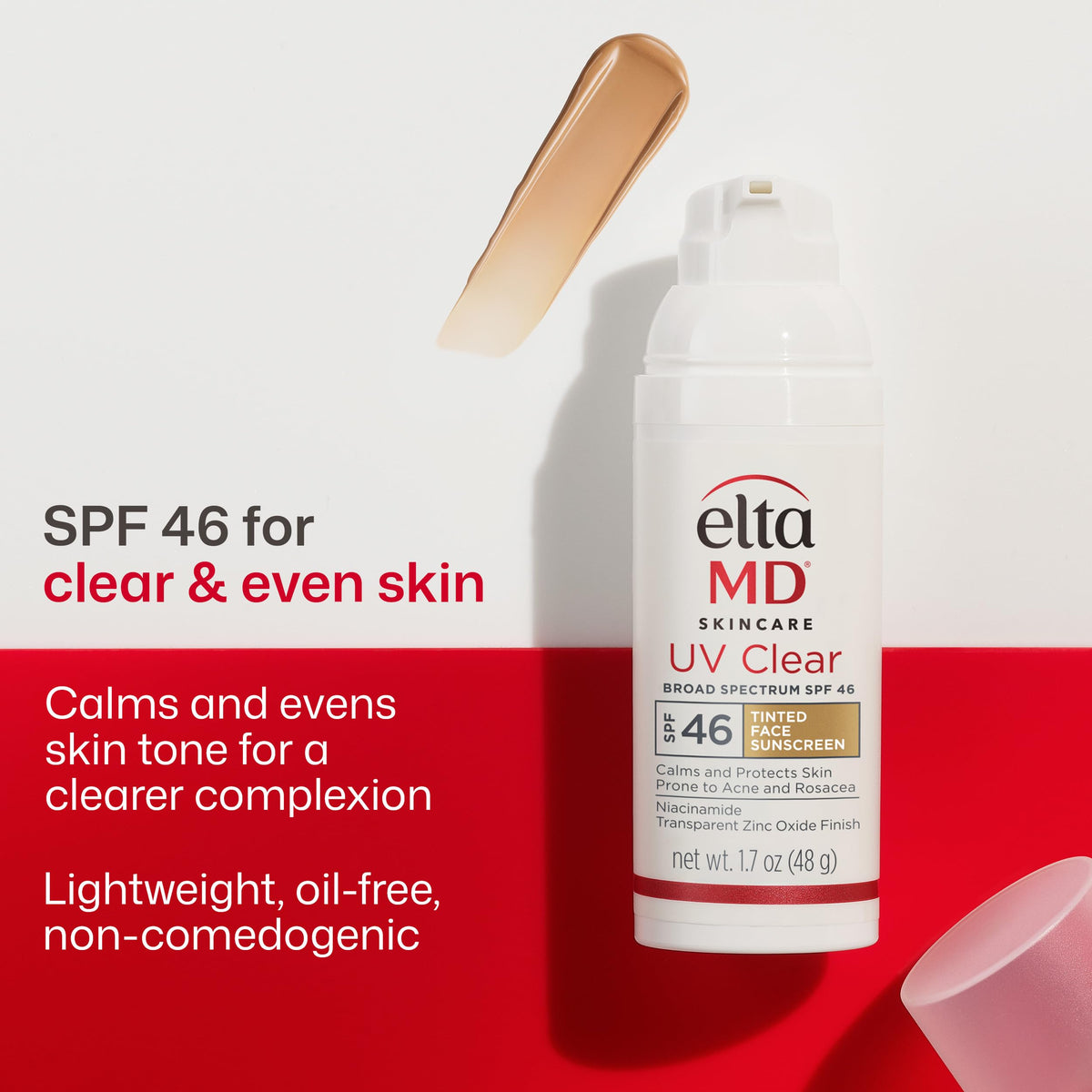 EltaMD UV Clear SPF 46 Tinted Face Sunscreen 48g/1.7oz