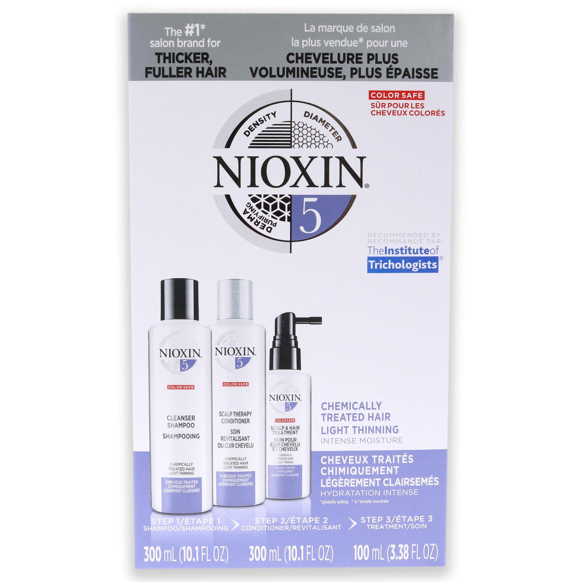 Nioxin System 5 Starter Kit-Cleanser 10oz , Therapy 10oz and Treatment 3.3oz (3pc Set)-#101129