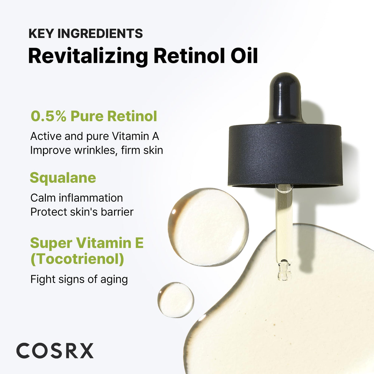 COSRX The Retinol 0.5 Oil Facial Oil 20ml (Unisex)