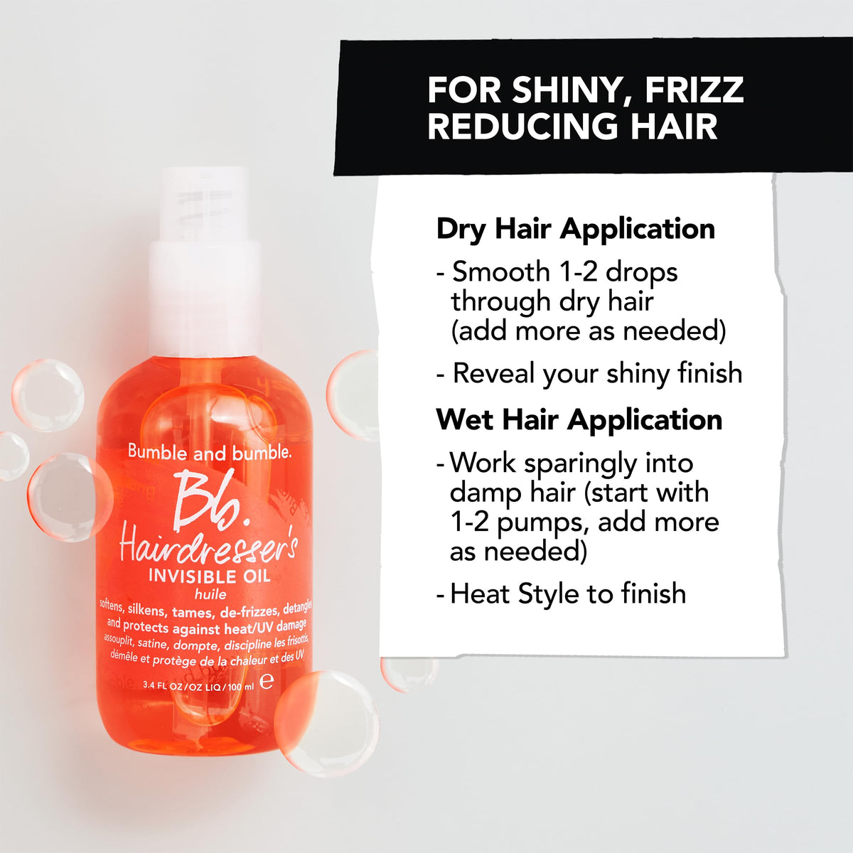 BUMBLE & BUMBLE-HAIR DRESSER'S INVISIBLE OIL (100ML/3.4OZ)