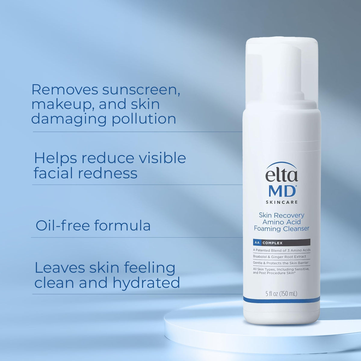 EltaMD Skin Recovery Amino Acid Foaming Cleanser 150ml/5oz