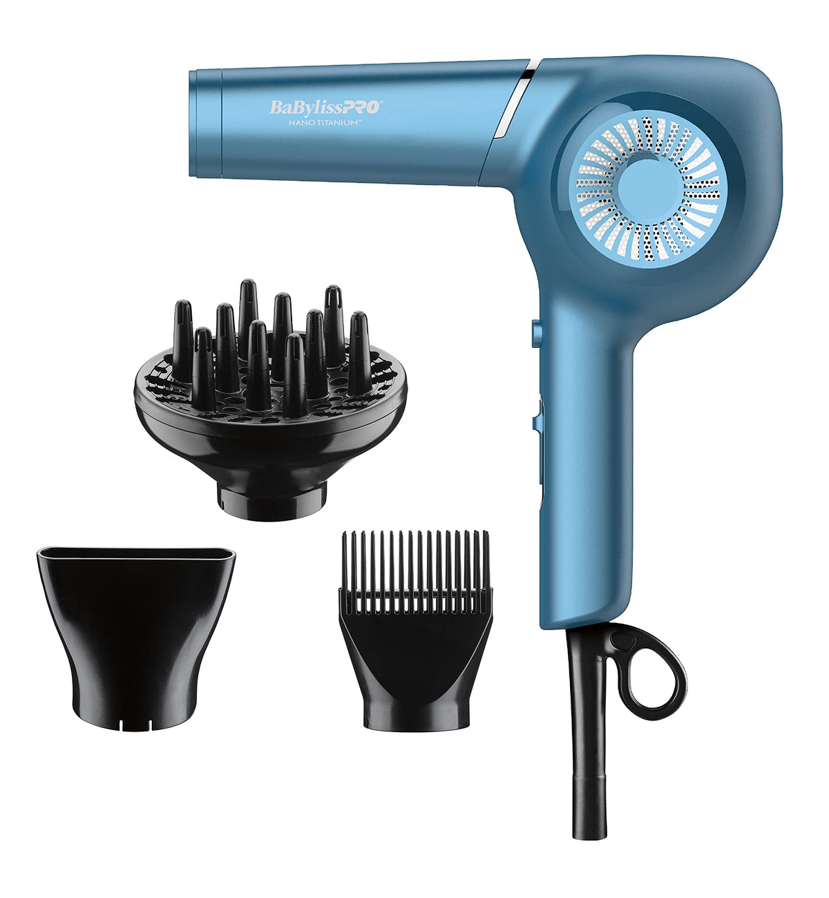 BaBylissPRO Nano Titanium Classic Professional Pistol-Grip Dryer Blue