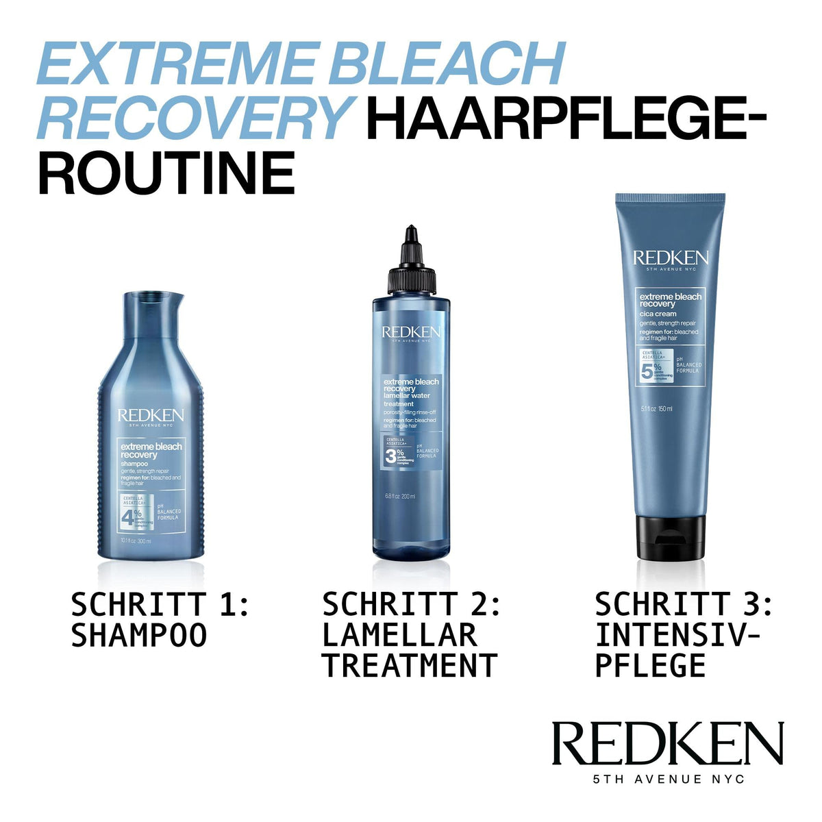 Redken Extreme Bleach Recovery Shampoo 4% Gentle Conditioning Complex 10.1oz/300ml