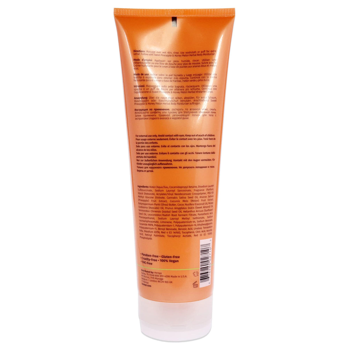 Hempz Sweet Pineapple & Honey Melon Herbal Body Wash 8.5oz