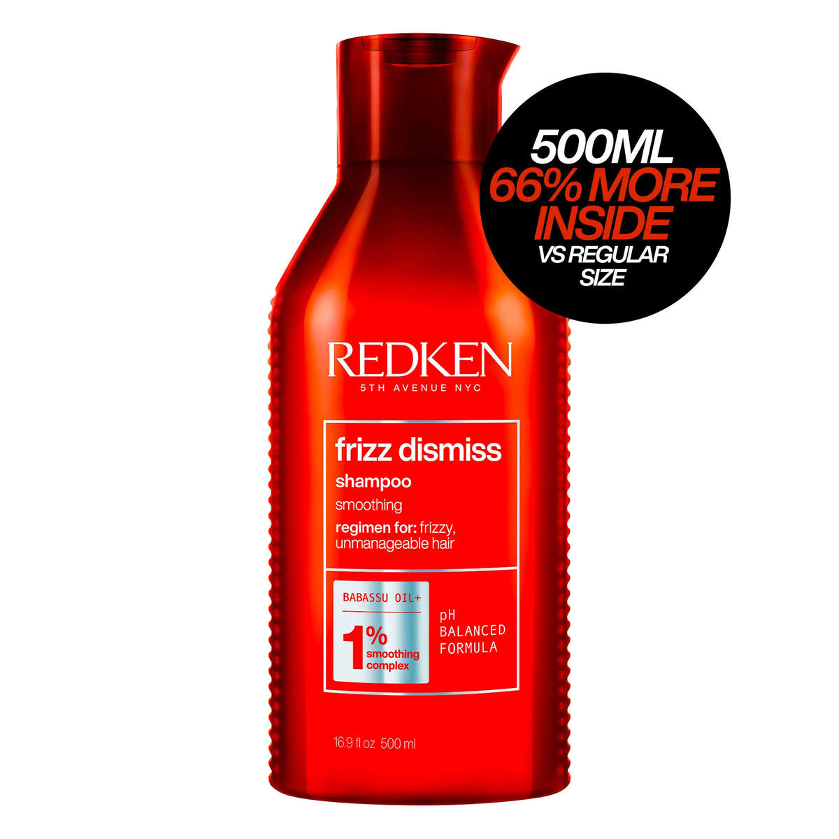 Redken Frizz Dismiss Shampoo 1% Smoothing Complex 16.9oz/500ml