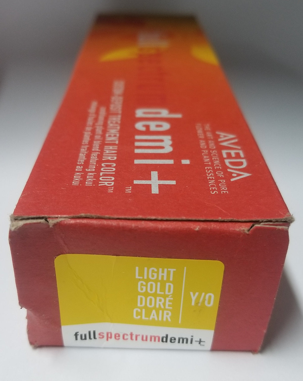 Aveda Full Specrum Demi + Custom-Deposit Treatment Hair Color Light Gold 2.8oz/80g