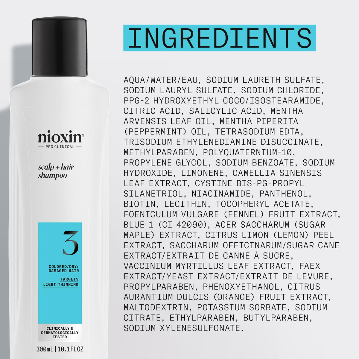 Nioxin System 3 Cleanser 300ml