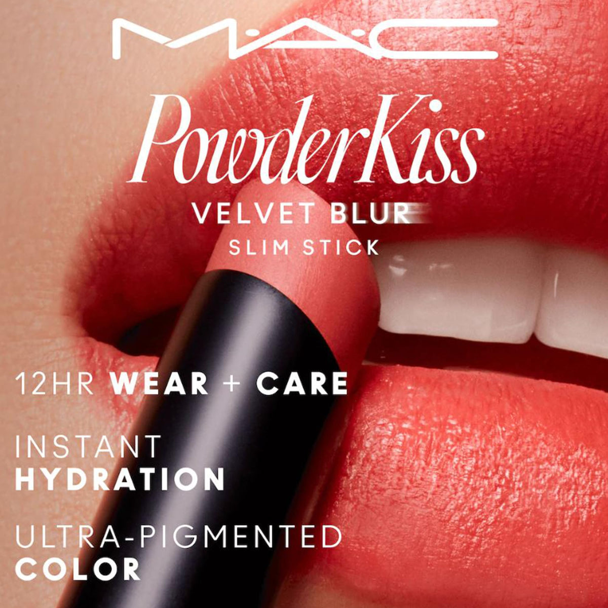 MAC Powder Kiss Velvet Blur Slim Stick Lipstick 892 Over The Taupe 0.07oz/2g