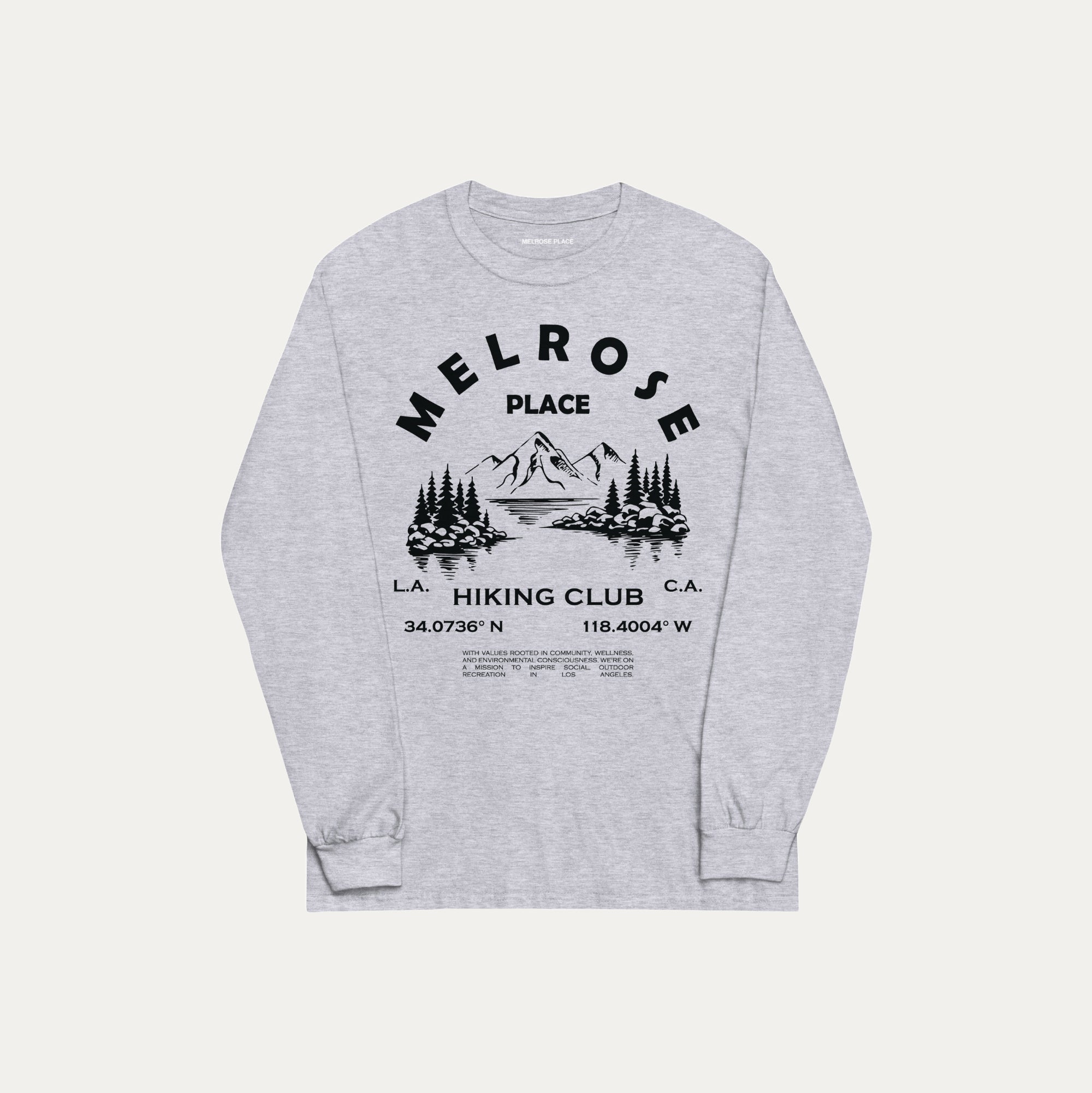 Melrose Place Hiking Graphic Long Sleeve
