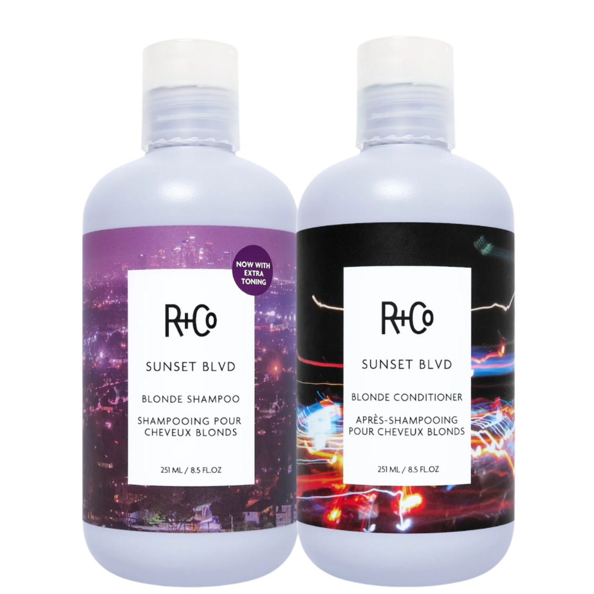 R+Co Sunset Blvd Daily Blonde Shampoo and Conditioner 8.5oz/241ml Combo
