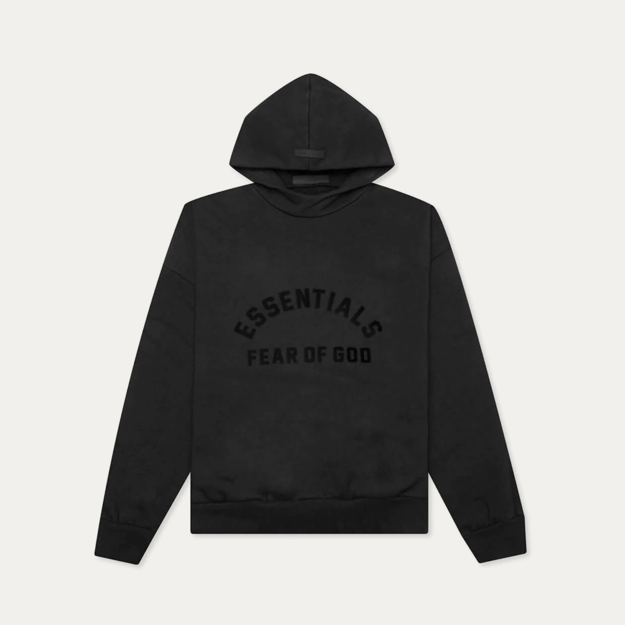 Fear of God Essentials Black Bonded Hoodie - Main Image