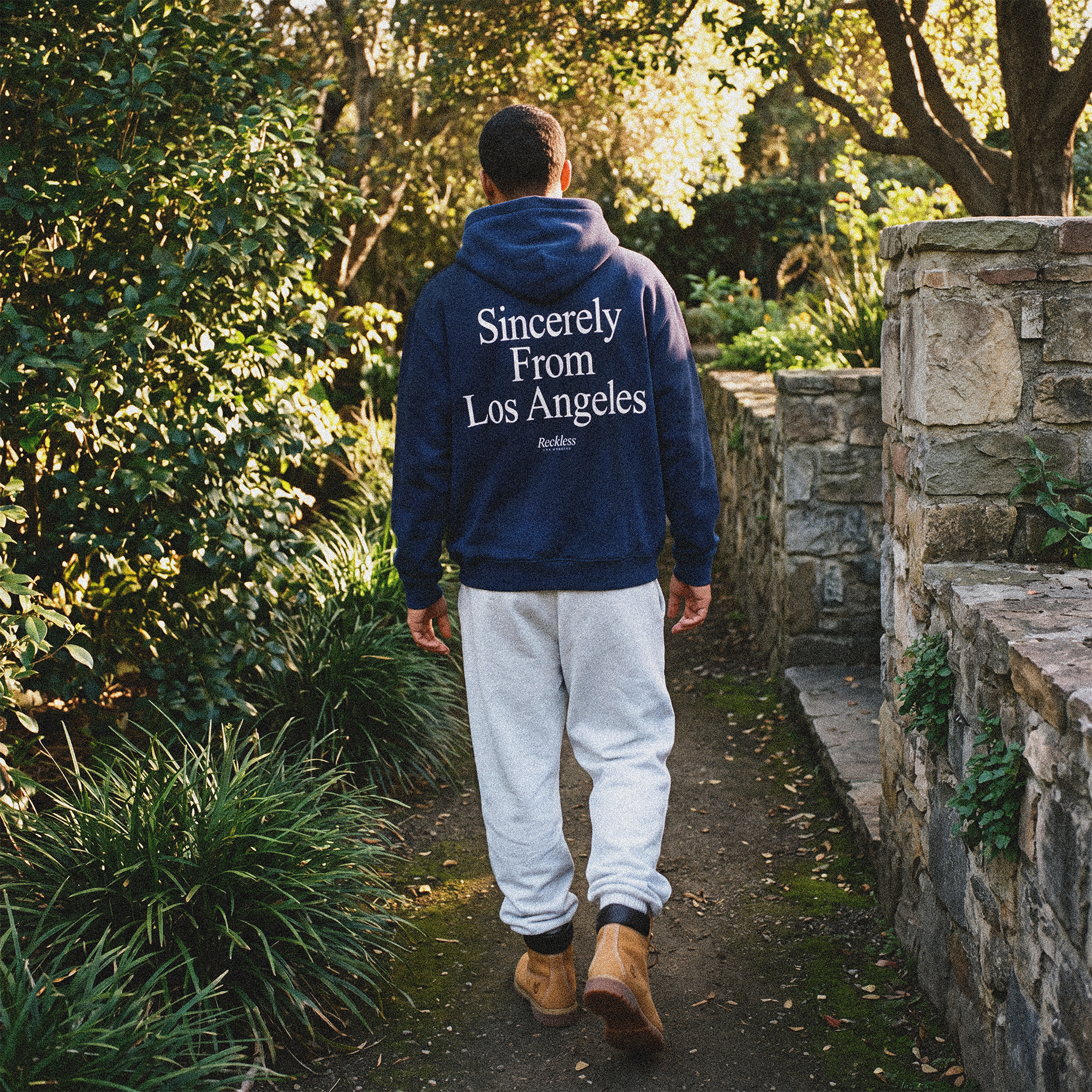 Sincerely From LA Hoodie in Navy
