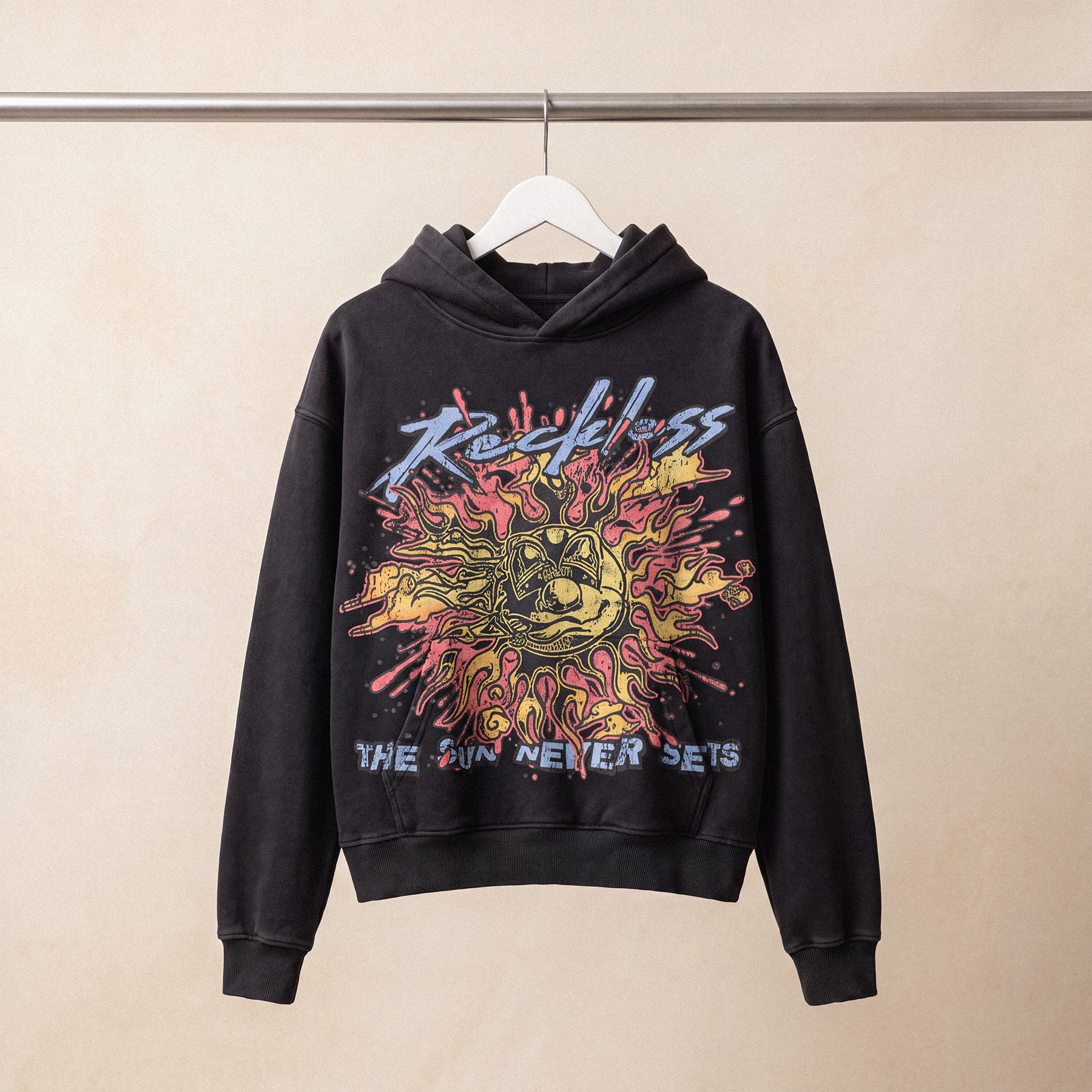 The Sun Never Sets Hoodie - Black