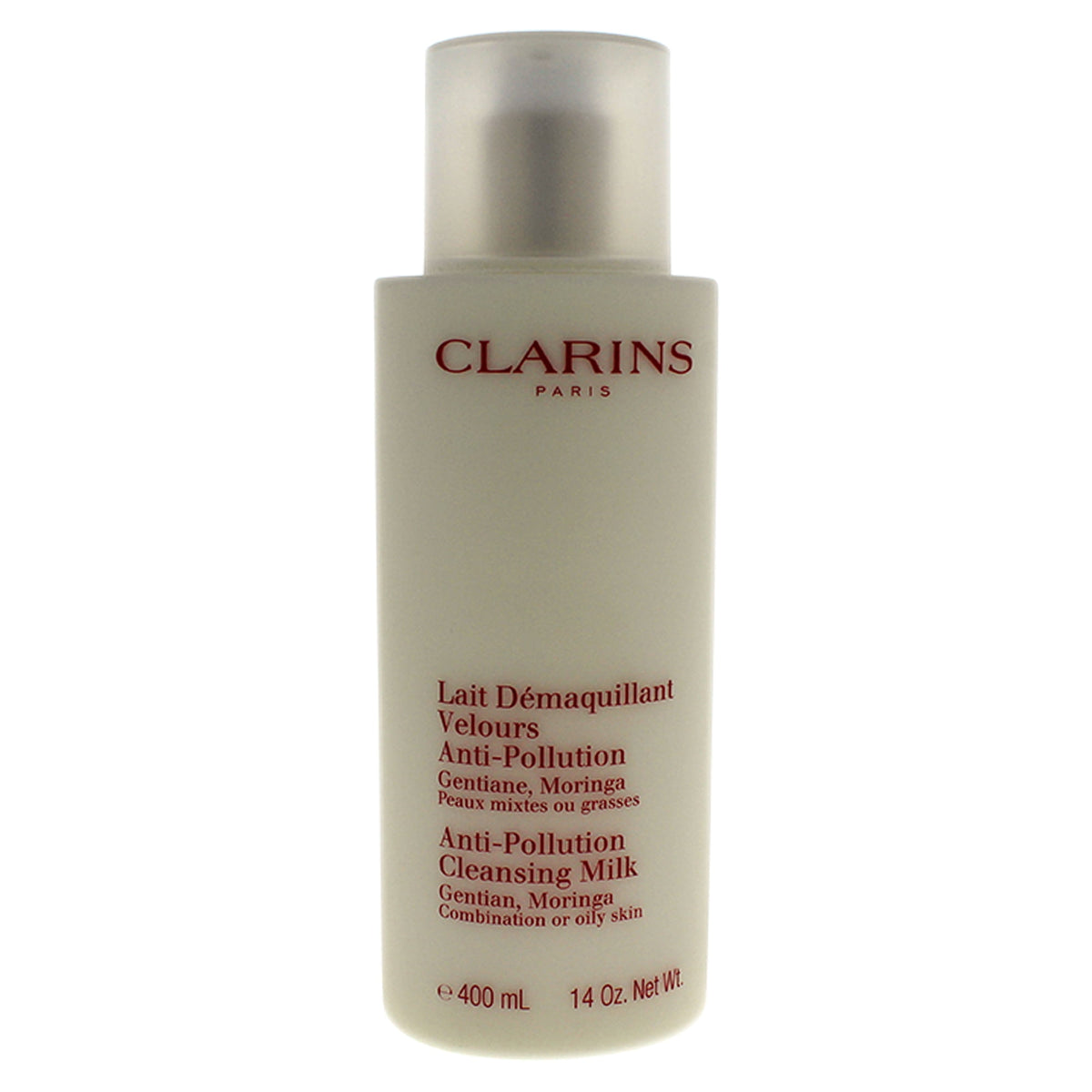 Clarins Anti Pollution Cleansing Milk Gentian, Moringa Comb. or Oily Skin 400ml