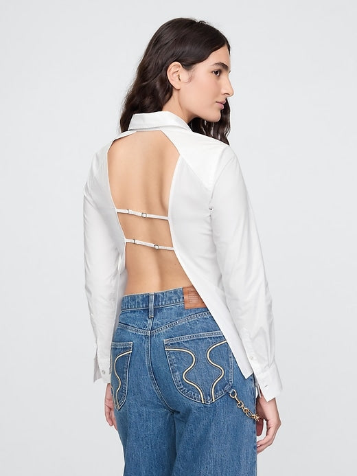 Gap x Cult Gaia Backless Classic Shirt