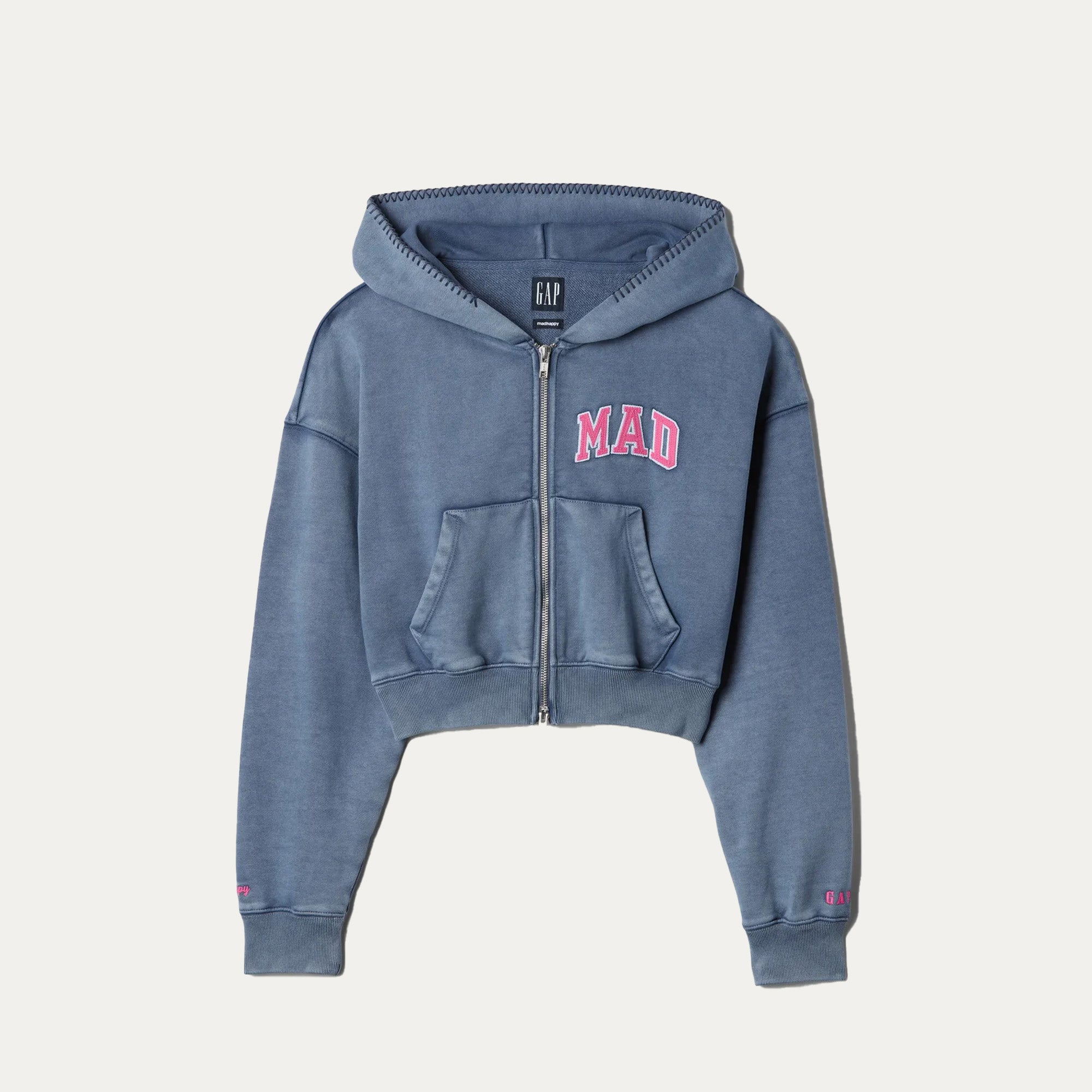 Gap x MadHappy Full Zip Cropped Mad Hoodie