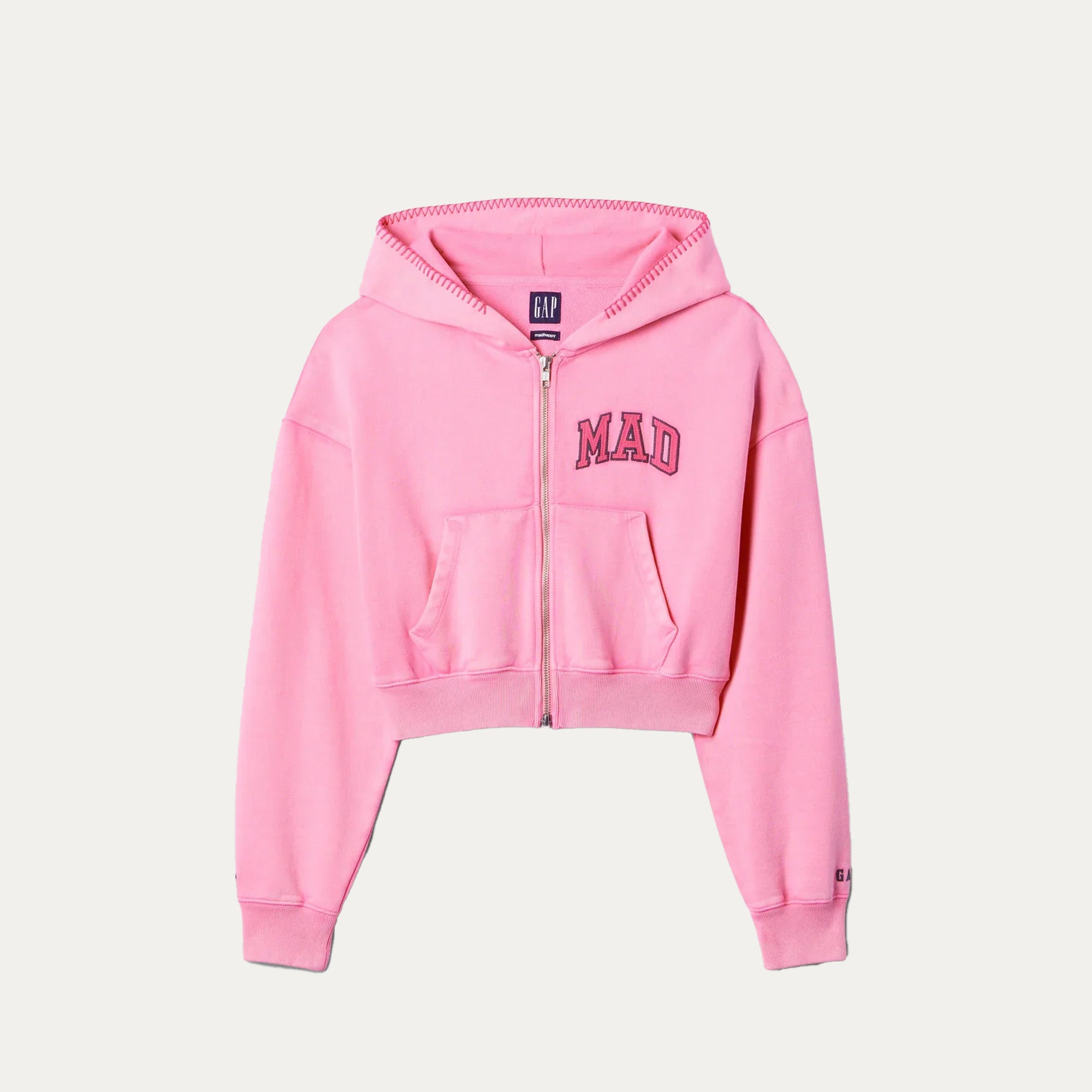 Gap x MadHappy Full Zip Cropped Mad Hoodie