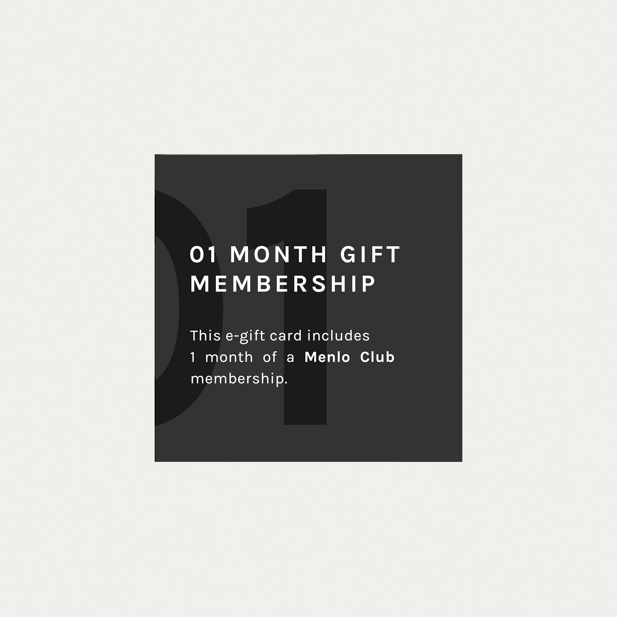1 Month Menlo Club Subscription