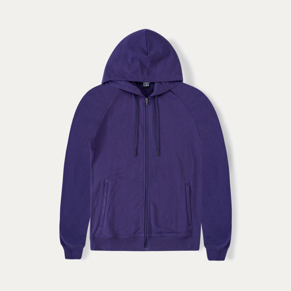 Plain Violet Hoodie Jacket with zipper