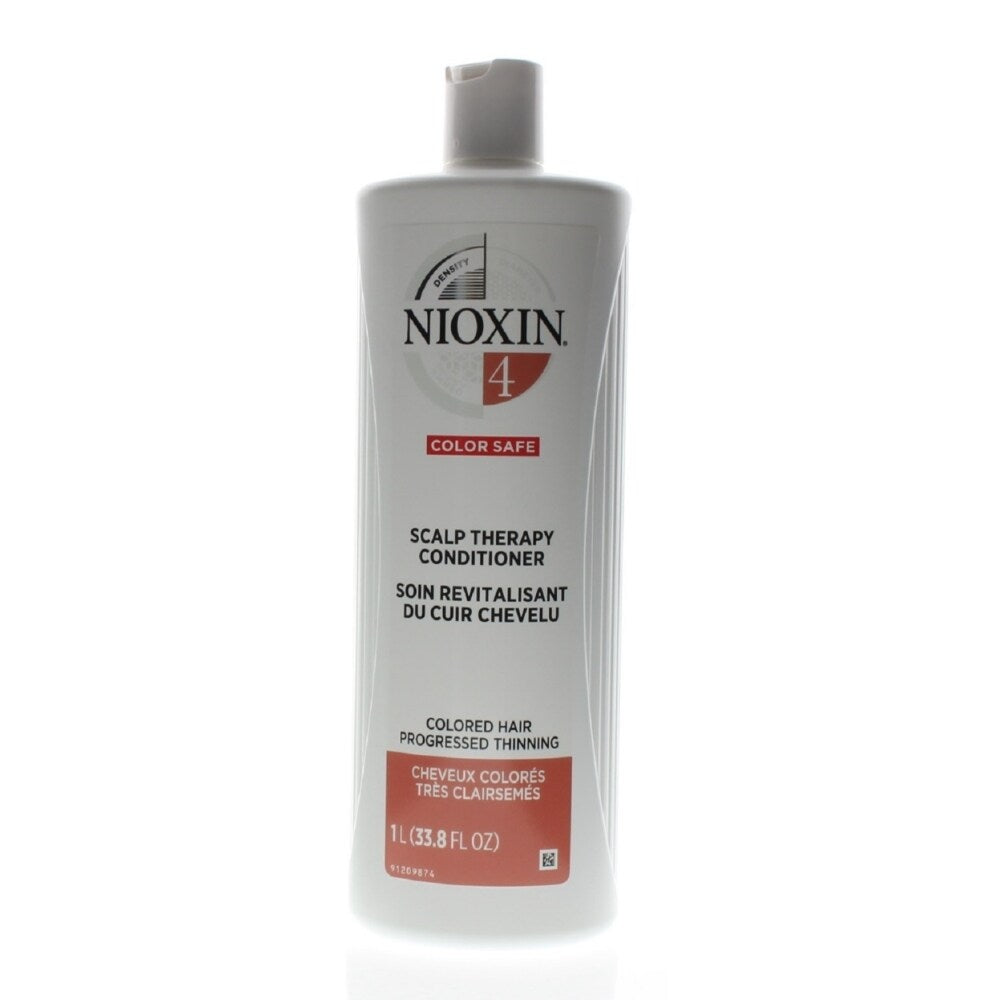 Nioxin System 4 Scalp Therapy Conditioner, Fine Hair 33.8oz/1 Liter