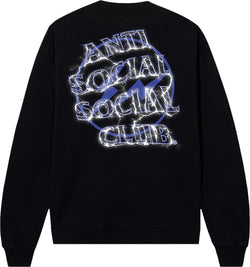 Anti Social Social Club x Fragment Design Bolt Crewneck - Black/Navy