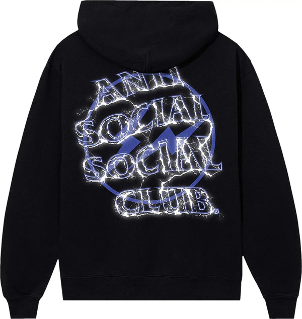 Anti Social Social Club x Fragment Design Bolt Hoodie - Black/Navy