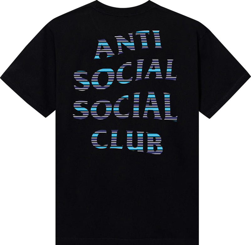 Anti Social Social Club x Fragment Design Logo Tee Black Blue Men s Size M