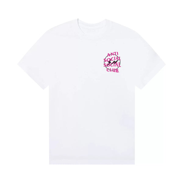 Anti Social Social Club x Fragment Design Half Tone Logo Tee - White/Pink