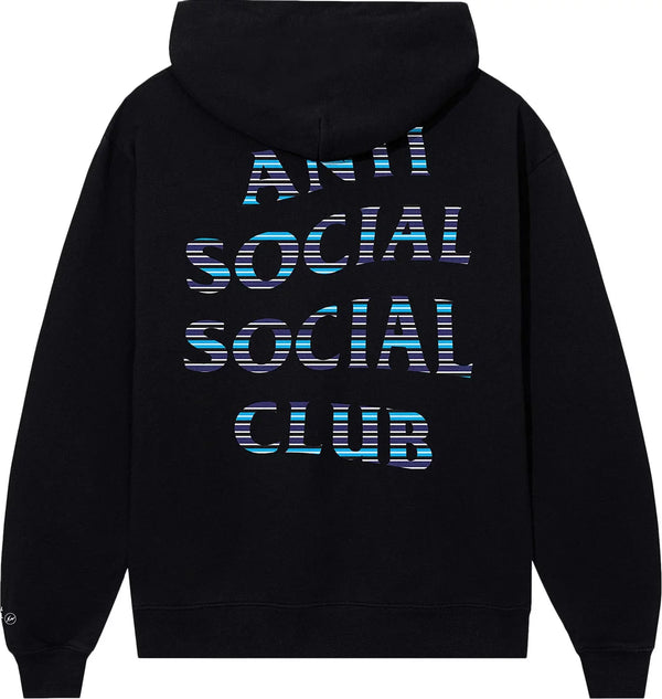 Anti Social Social Club x Fragment Design Logo Hoodie - Black/Blue