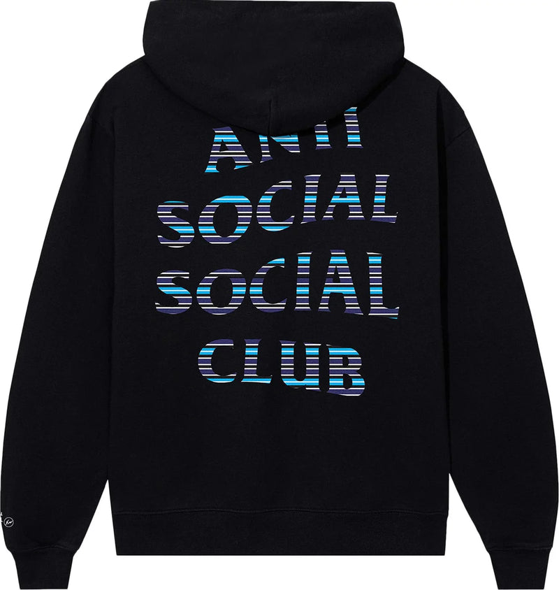 Phantom Marketplace Anti Social Social Club x Fragment Design Logo Hoodie Black Blue White Yellow M