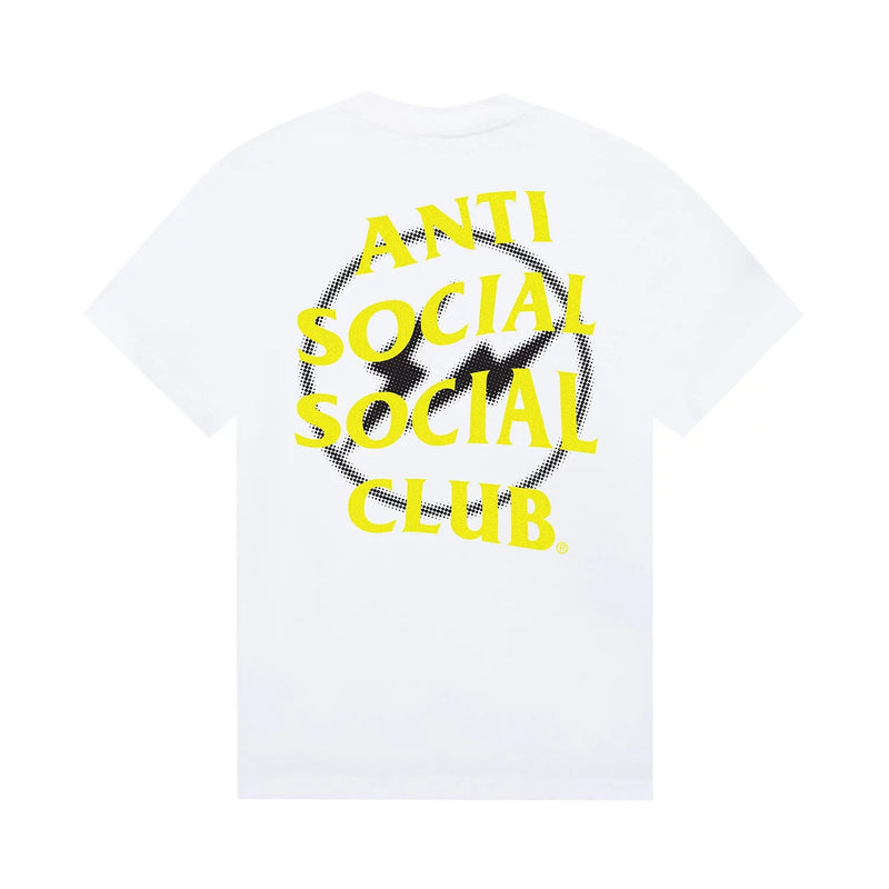 Anti Social Social Club x Fragment Design Half Tone Logo Tee - White/Yellow