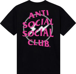 Anti Social Social Club x Fragment Design Half Tone Logo Tee - Black/Pink