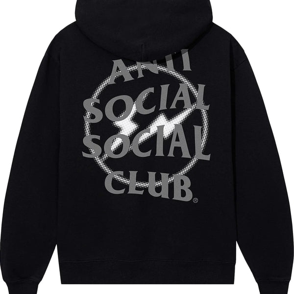 Anti Social Social Club x Fragment Design Half Tone Logo Hoodie Blac New Republic