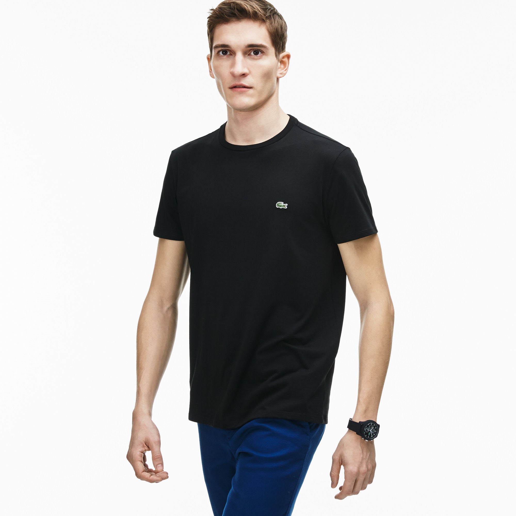 Lacoste Men's Crewneck Pima Cotton Tee
